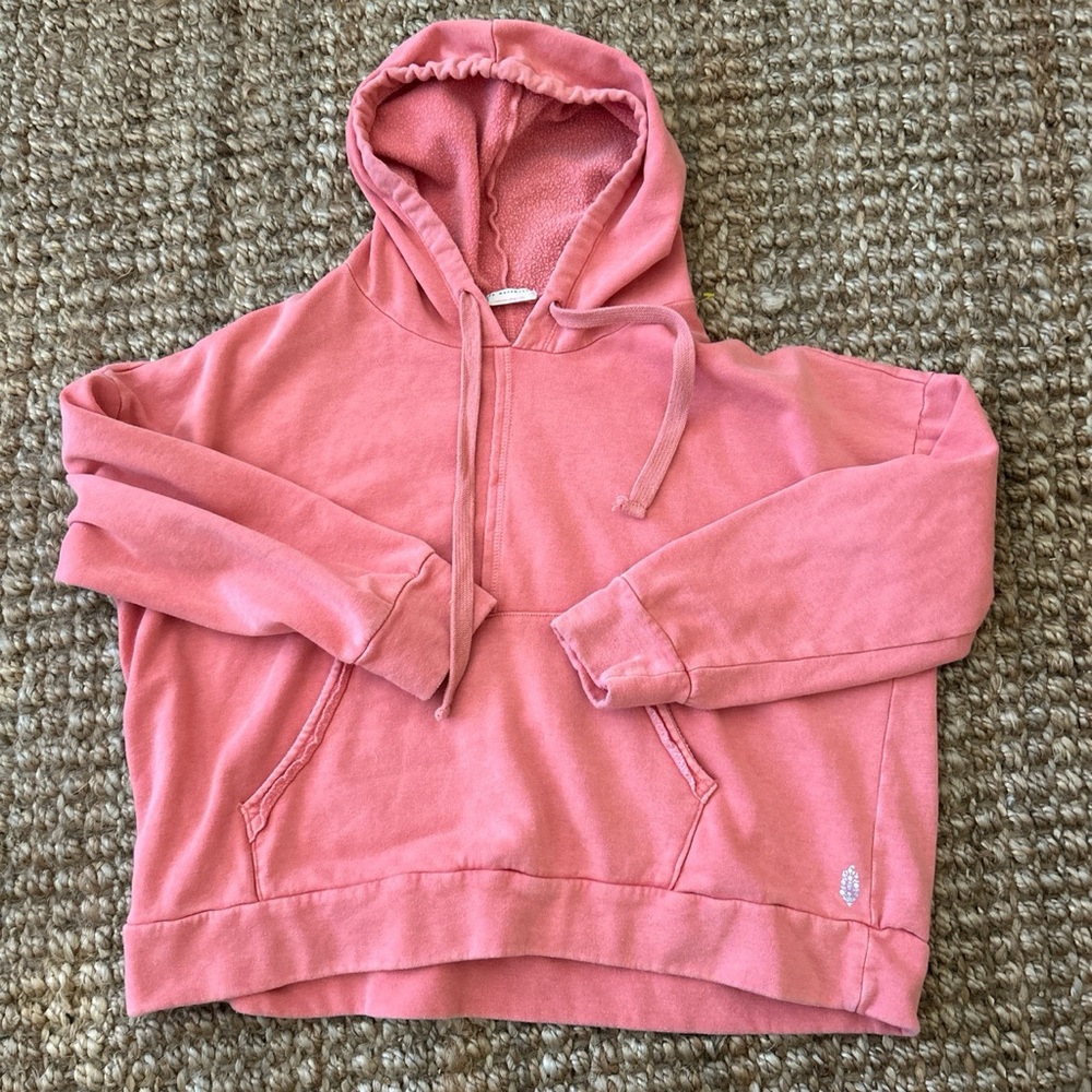 free people movement women’s large pink hoodie